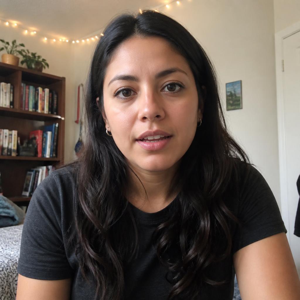 A verified candidate during an AI video screening call